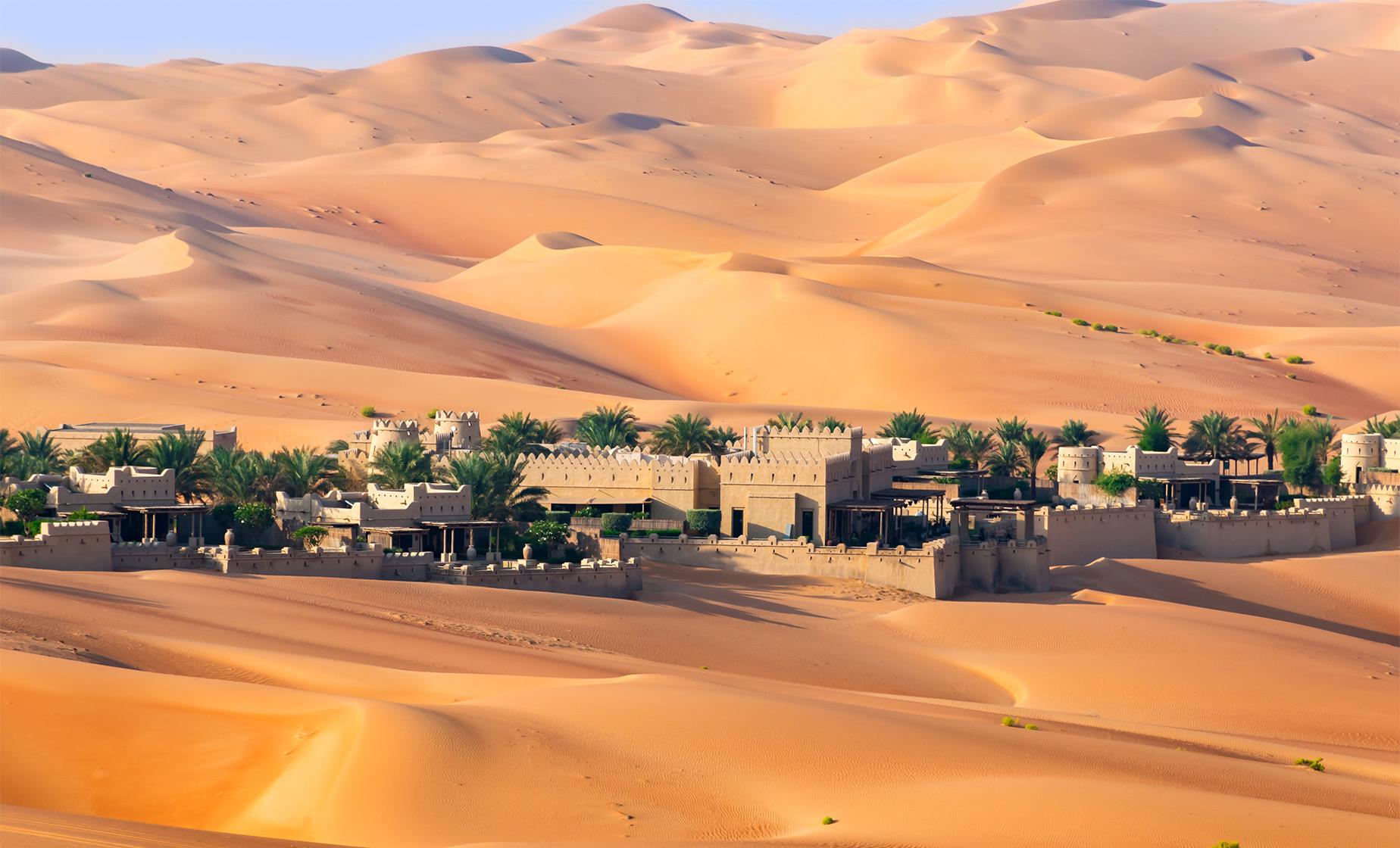Dubai Arabian Desert at Sunset
